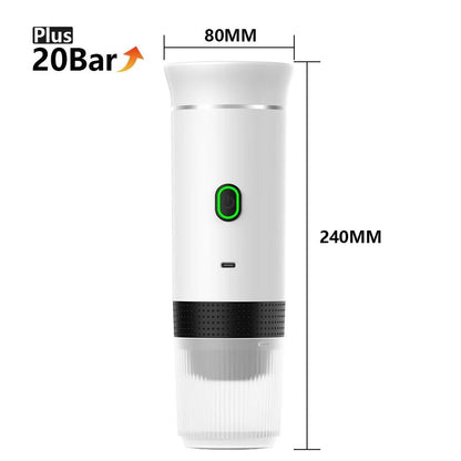 Portable Wireless Espresso Coffee Maker For Travel Car And Home Use 10