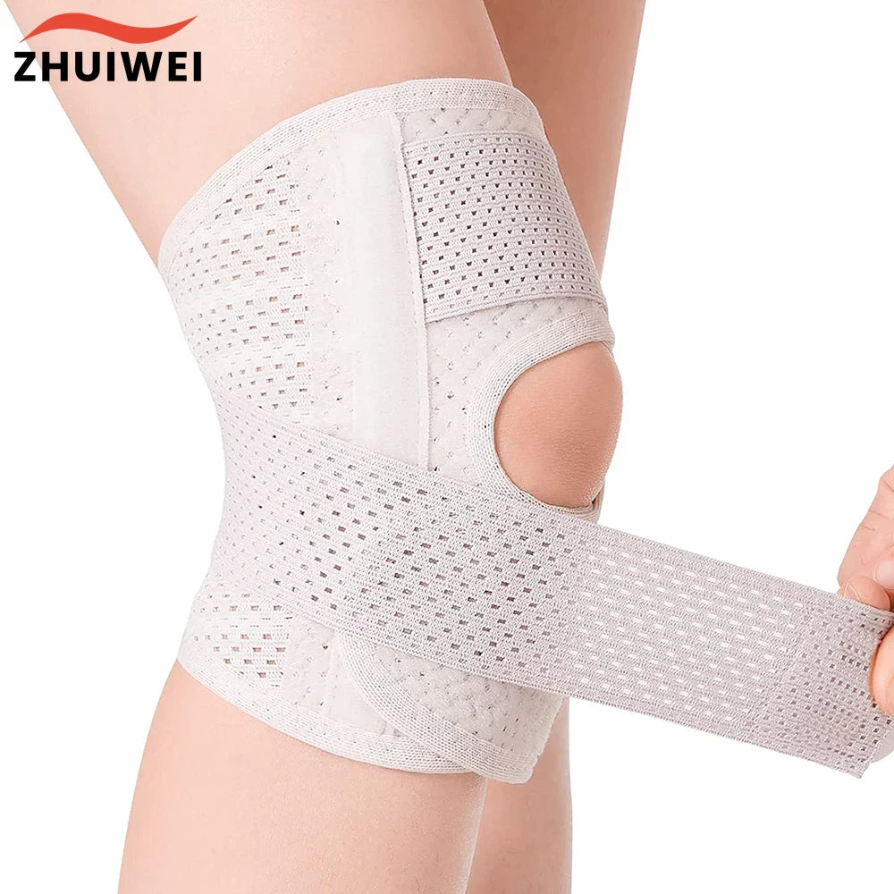 Breathable Knee Support, Side Stabilizers Brace, Meniscal Tear Relief, Arthritis Joint Pain Sleeve