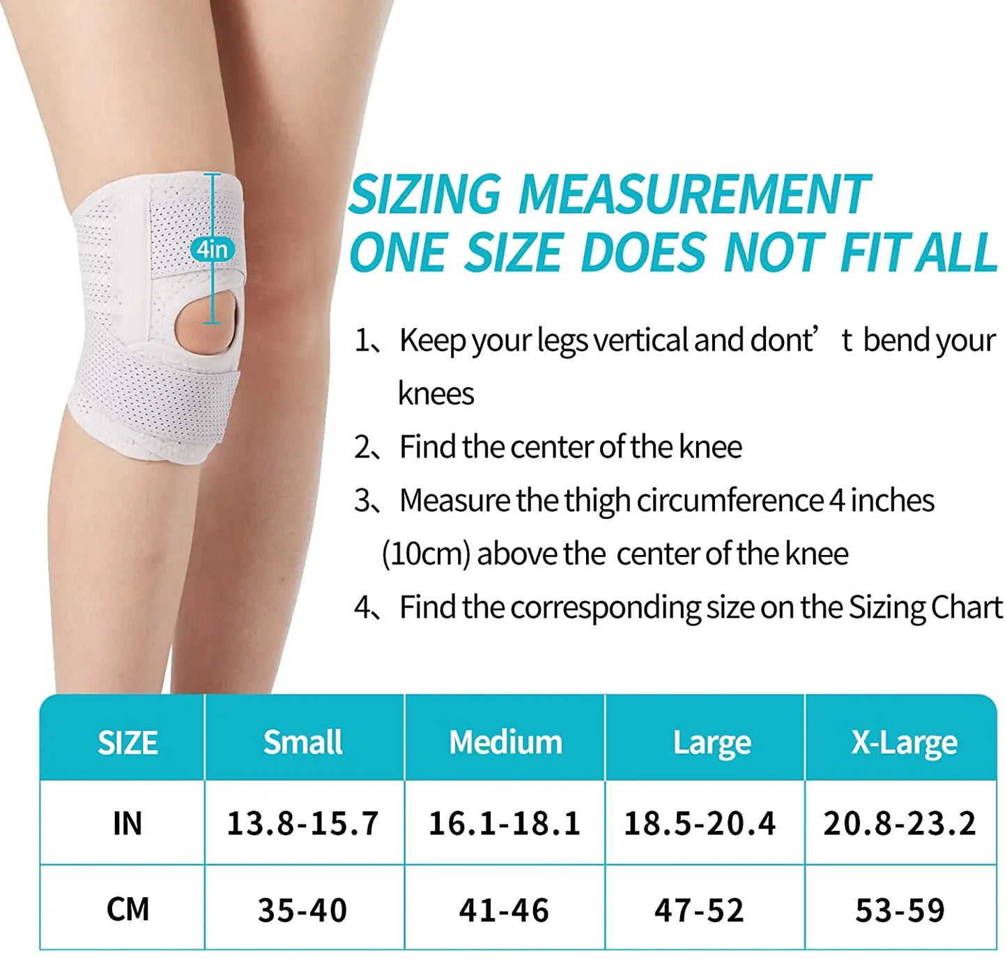Breathable Knee Support, Side Stabilizers Brace, Meniscal Tear Relief, Arthritis Joint Pain Sleeve