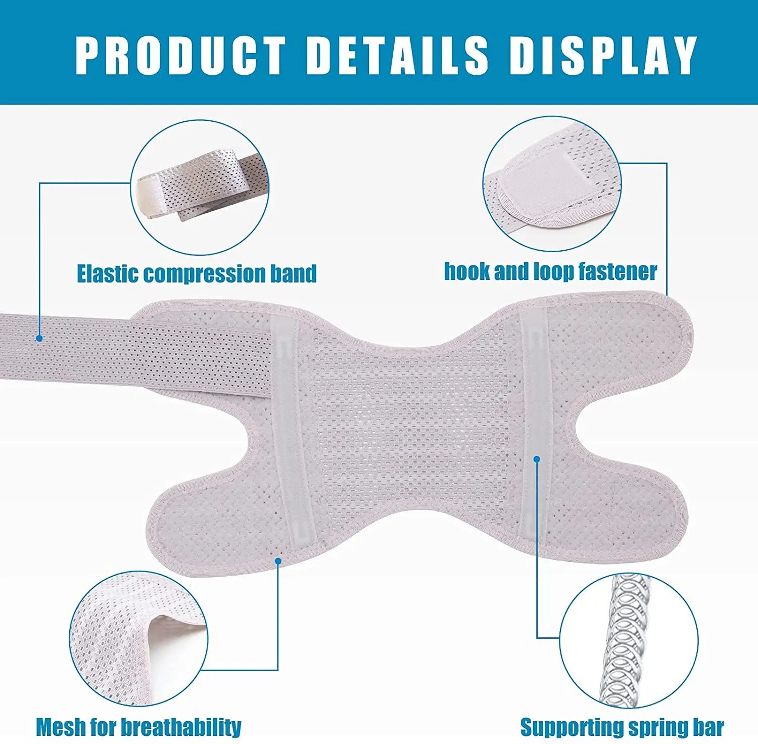 Breathable Knee Support, Side Stabilizers Brace, Meniscal Tear Relief, Arthritis Joint Pain Sleeve