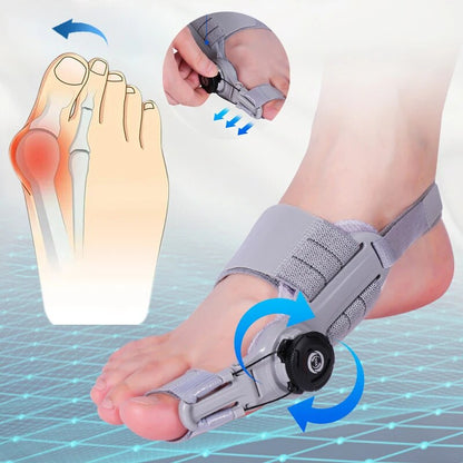 Unisex Bunion Corrector, Foot Hallux Valgus Braces, Adjustable Toe Straightener, Rotatable Toe Separator, Pedicure