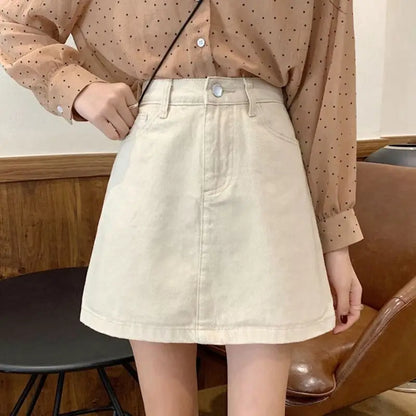 Summer Denim Short Skirt for Women, High Waist Sexy Tight Fit | Y2K Bag Hip Mini Skirt, Stretchy Jeans Skirt for Ladies