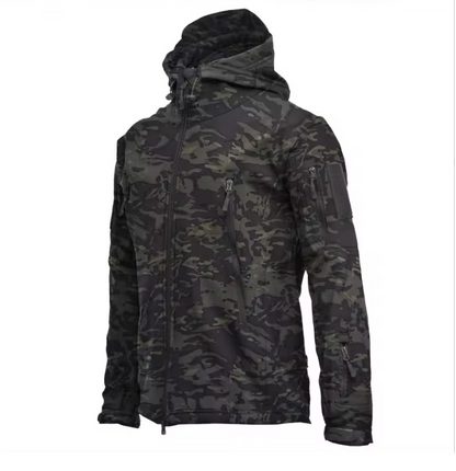 Mens Military Shark Skin Soft Shell Tactical Jacket Waterproof Windproof Army Combat Hooded Bomber  3