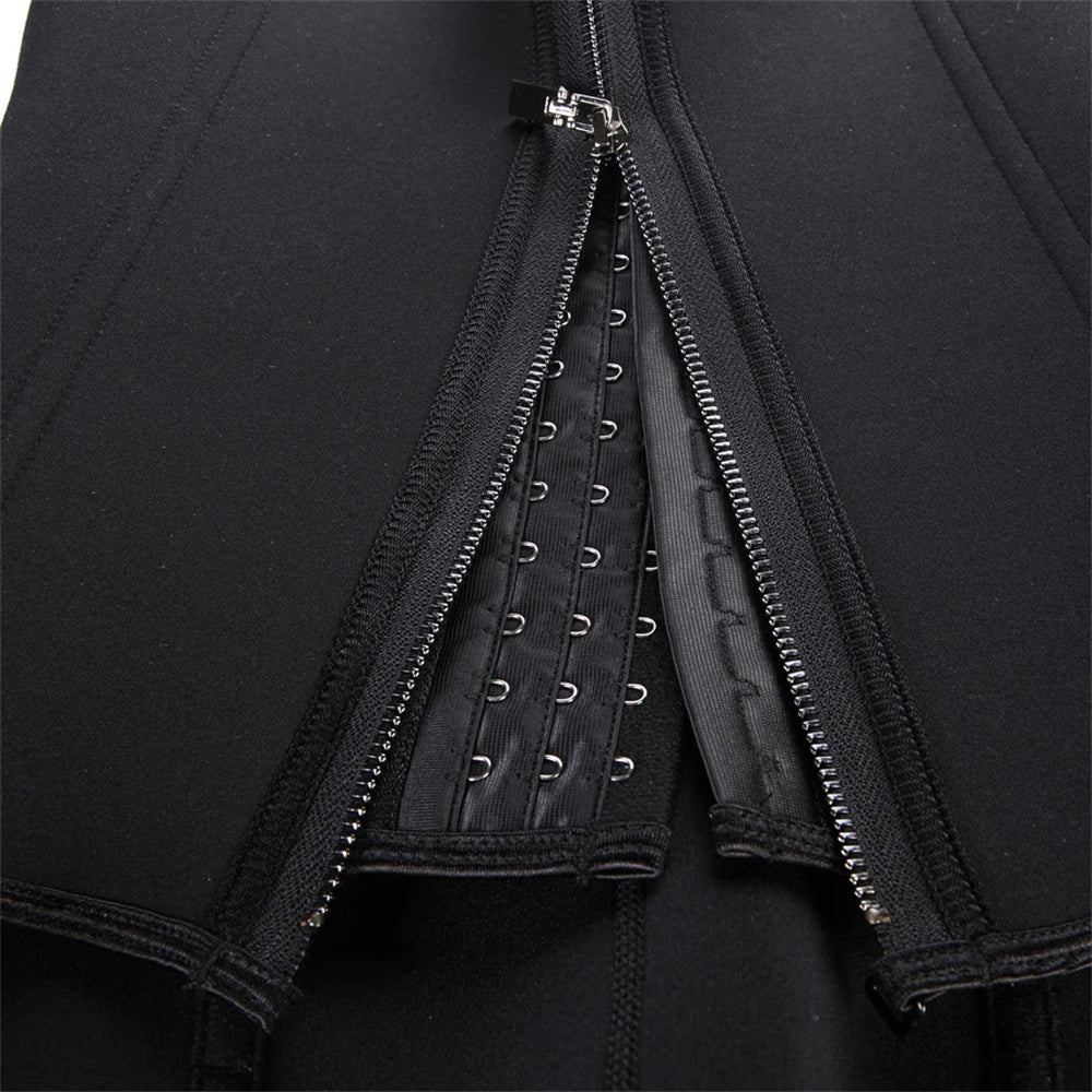 Body Shaper Sleeveless Top Tummy Control, Waist Trainer Tank Top For Women With Zipper, Activewear Underwear