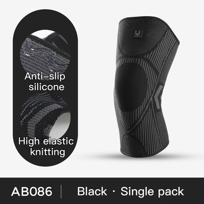 Anti Slip Silicone Knee Sleeve, Professional Knee Support Compression, Braces for Meniscus Tear Knee Pain