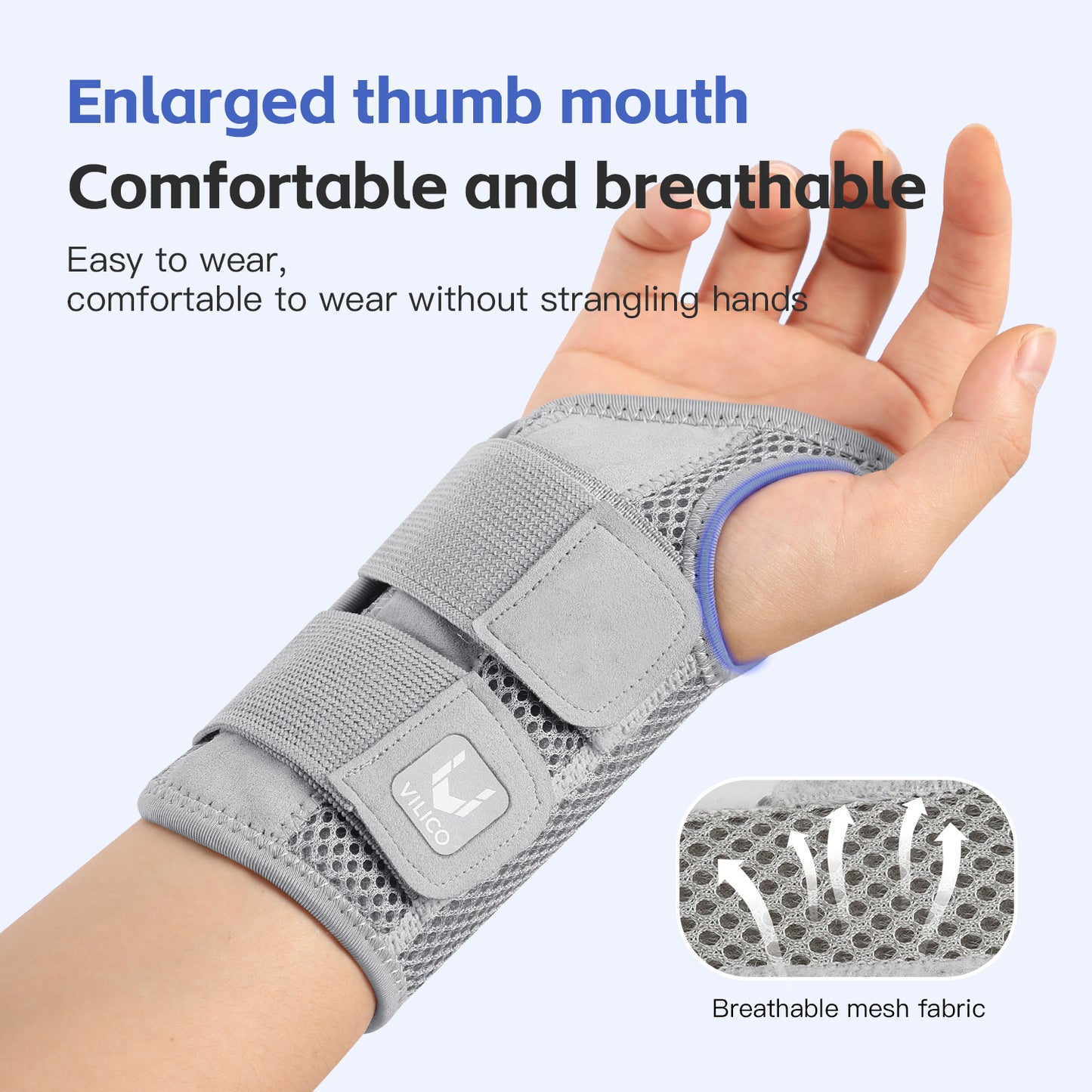 Adjustable Dual Strap Wrist Guard 12 Finger Joint Pain Tendon Sheath Thumb Strain Protection Thin D 1