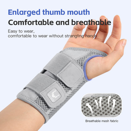 Adjustable Dual Strap Wrist Guard 12 Finger Joint Pain Tendon Sheath Thumb Strain Protection Thin D 1