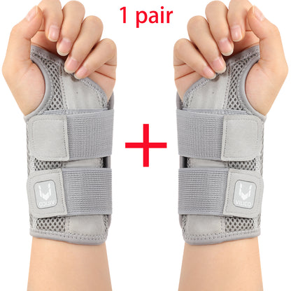 Adjustable Dual Strap Wrist Guard 12 Finger Joint Pain Tendon Sheath Thumb Strain Protection Thin D 5