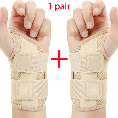 Adjustable Dual Strap Wrist Guard 12 Finger Joint Pain Tendon Sheath Thumb Strain Protection Thin D 12