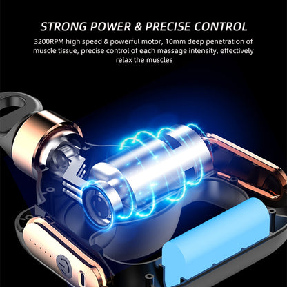 Powerful Multi-Functional Vibrating Massage, 5 Gear Fascia Gun, Stretch Strap, Relieve Muscle Soreness and Weakness