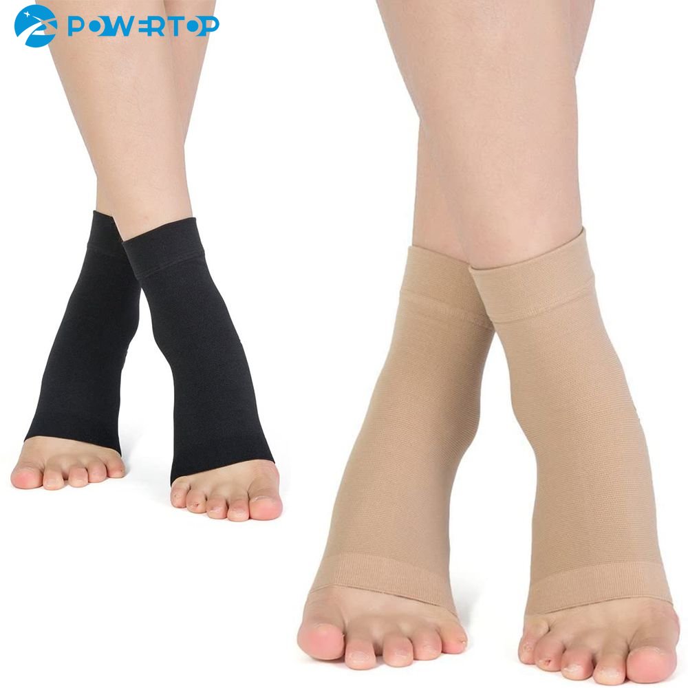 Compression Socks for Ankle Support, 1Pair Plantar Fasciitis Socks Sleeves, Injury Recovery Eases Swelling Women Men