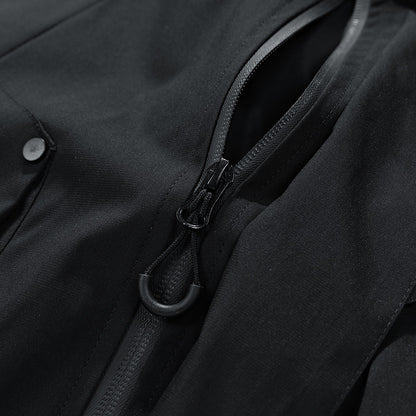 Oversize Plus Size Men Jacket Hooded Windbreaker Waterproof Black Bomber Camping Trench Coats Loose 1