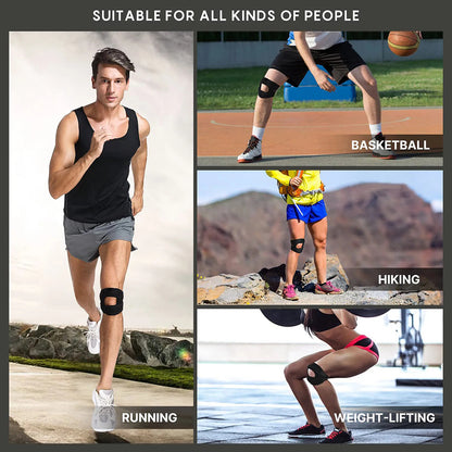 Knee Compression Sleeve Guard, Patella Brace for Women Men Pain Relief Workout Support