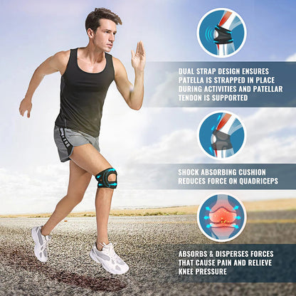 Knee Compression Sleeve Guard, Patella Brace for Women Men Pain Relief Workout Support