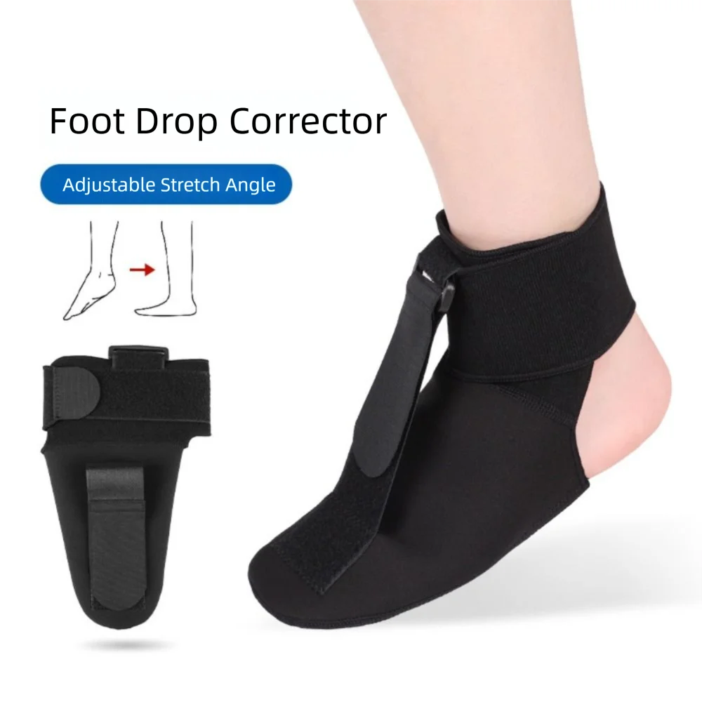 Plantar Fasciitis Splint Sock Compression Brace, Adjustable Stretch Strap, Comfortable Breathable Drop Foot Orthotic