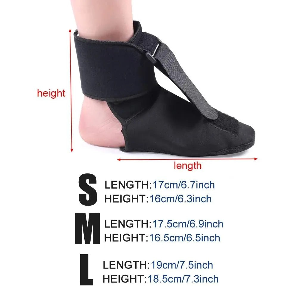 Plantar Fasciitis Splint Sock Compression Brace, Adjustable Stretch Strap, Comfortable Breathable Drop Foot Orthotic