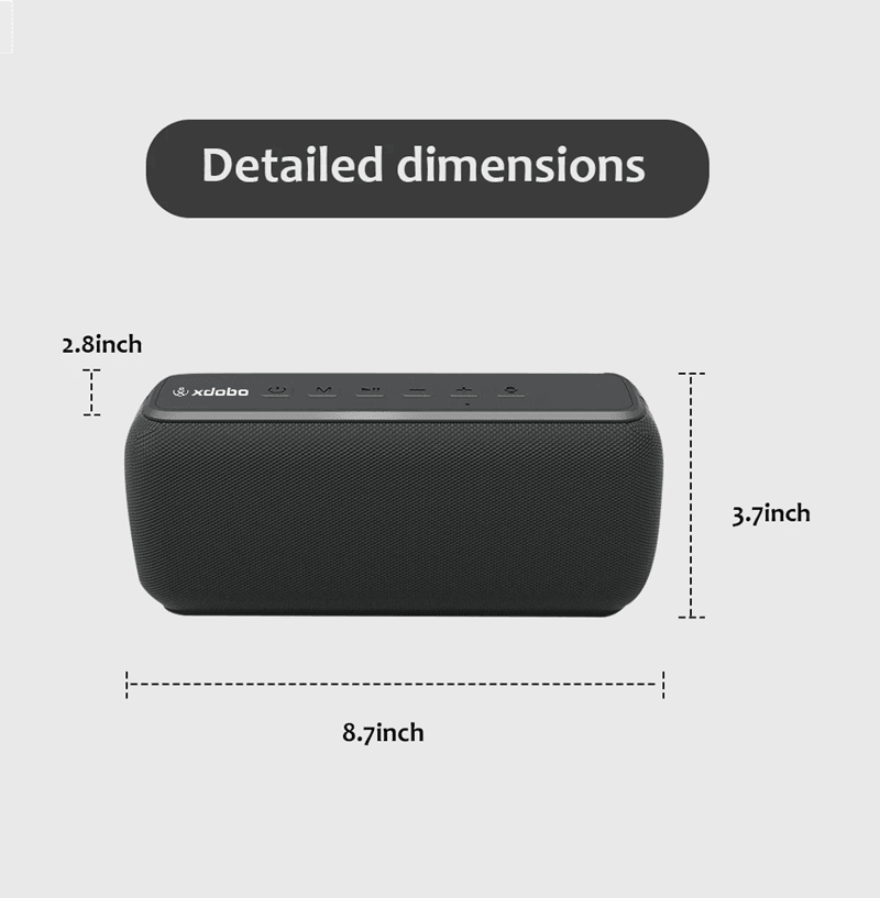 Xdobo X8II 60W Bluetooth Speaker Waterproof Portable Subwoofer With Powerful Bass 3