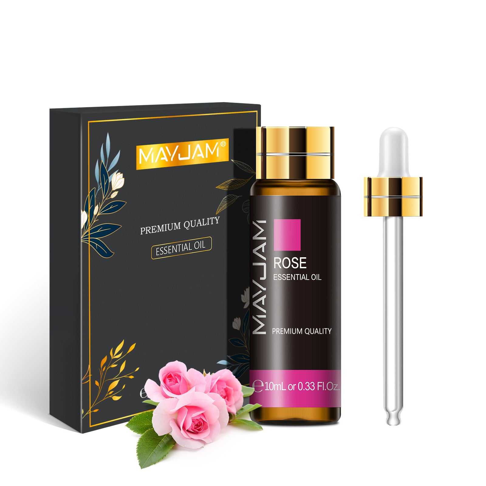 Pure Plant Essential Oil for Humidifier Diffusers, Tea Tree, Rose, For Bedroom Or Living Room