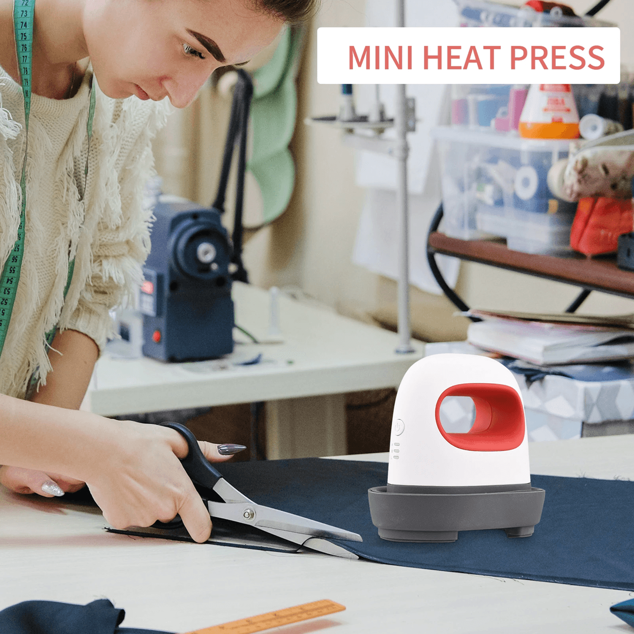 Portable Mini Heat Press Machine for T Shirts Clothes and DIY Craft Projects