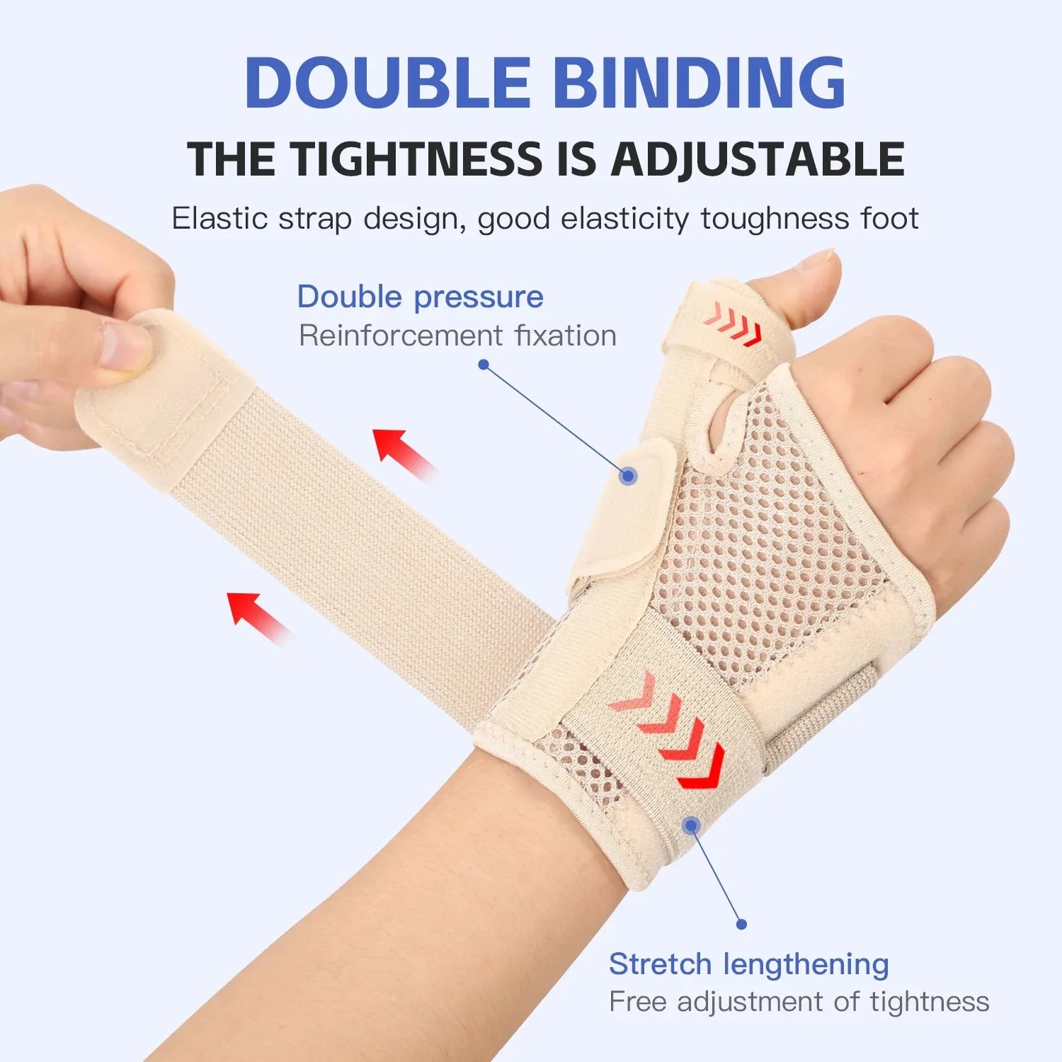 Thumb Protector Guard Wrist Splint Flexible Breathable Support For Arthritis Tendonitis Fits Both H 3