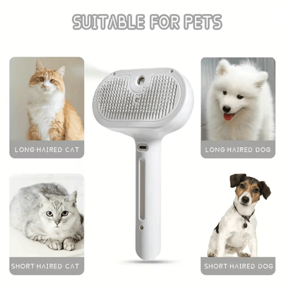 Pet Spray Grooming Comb With Hair Remover And Dematting Brush For Cats And Dogs 1