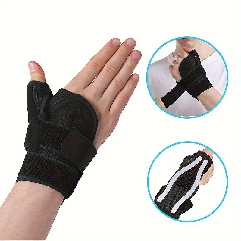 Thumb Support Wrist Brace, Stabilizing Thumb Splint for Men and Women, Hand & Wrist Brace Fits Either Hand