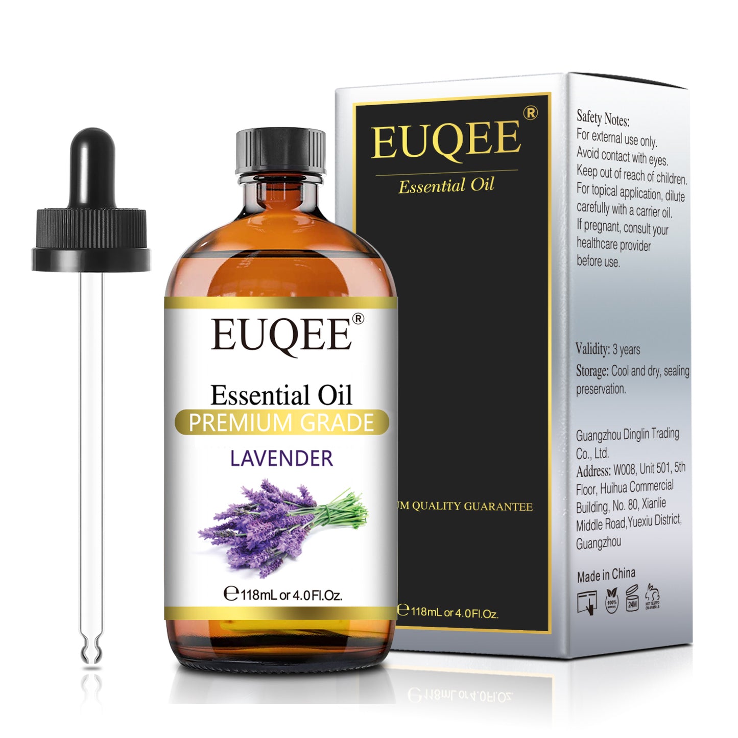 Essential Oils Set, Lavender Rose with Glass Dropper for Humidifier, Candle Making, Relaxation