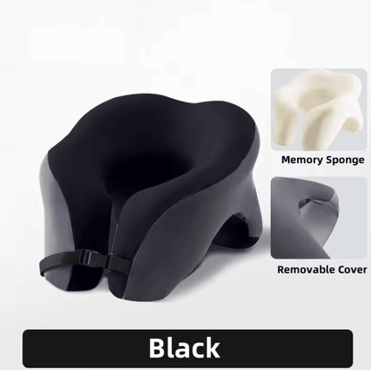 Portable Memory Foam Travel Pillow With Ergonomic U Shaped Neck Cushion 5