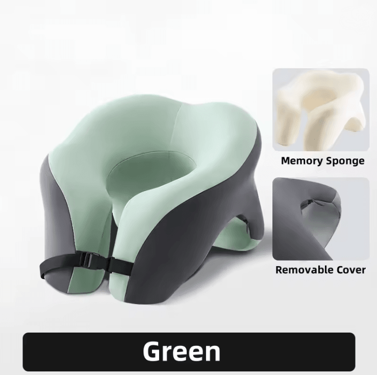 Portable Memory Foam Travel Pillow With Ergonomic U Shaped Neck Cushion 6