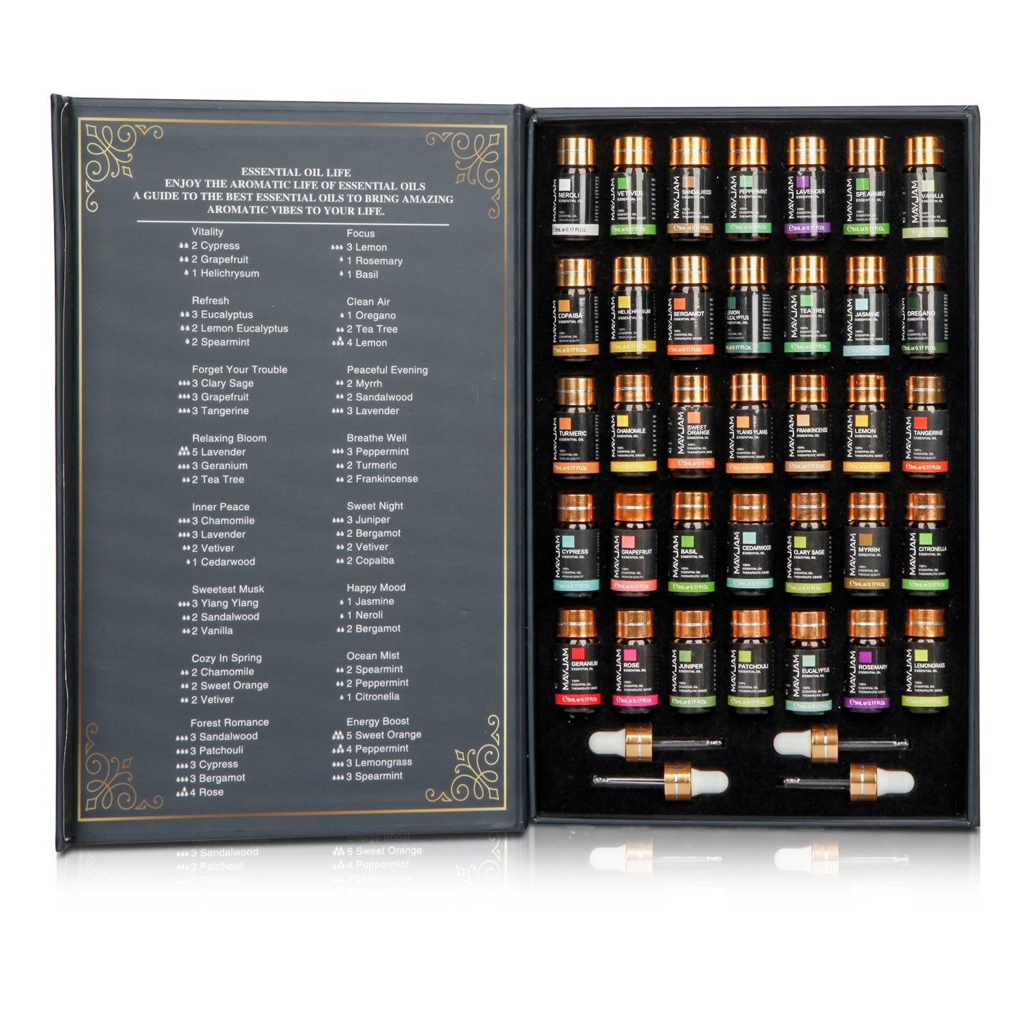 Essential Oils Set For Diffuser DIY Candle Scent Massage Burner Air Freshener Aroma Oil Gift Box 4