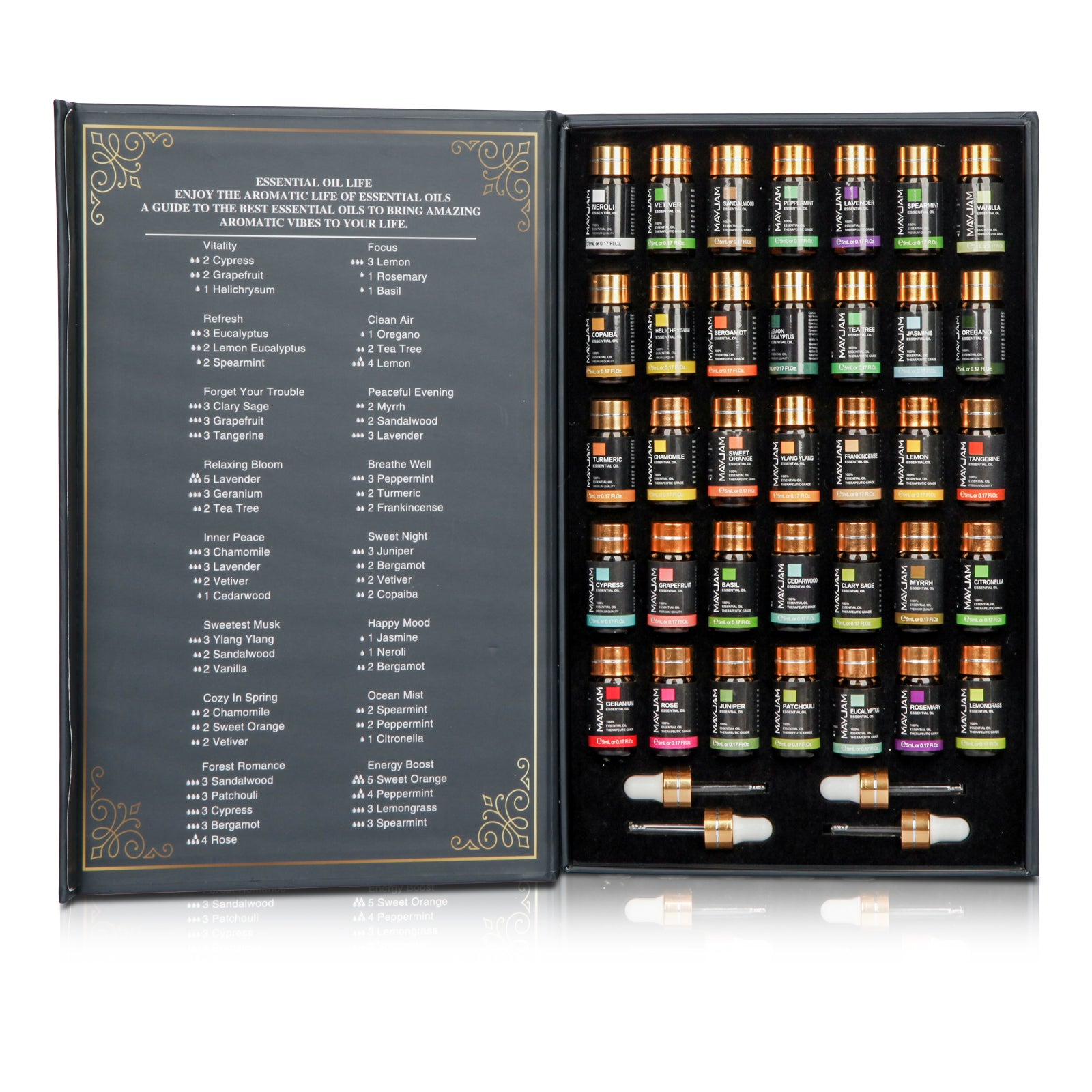 Essential Oils Set For Diffuser DIY Candle Scent Massage Burner Air Freshener Aroma Oil Gift Box 4