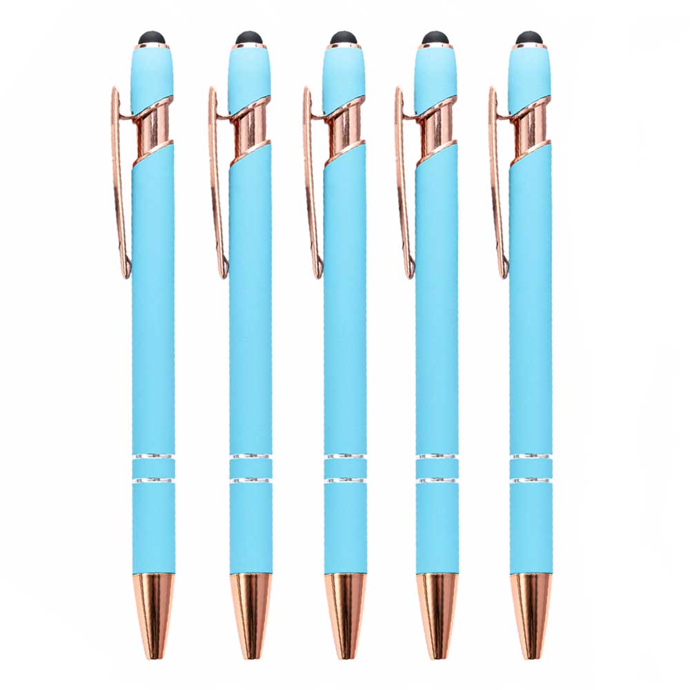 Premium Metal Stylus Pen, 2 in 1 Ballpoint Pen with Stylus Tip, Black Ink Refill, for Smartphone, Tablet, Ideal Gift
