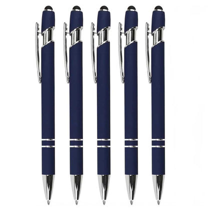 Premium Metal Stylus Pen, 2 in 1 Ballpoint Pen with Stylus Tip, Black Ink Refill, for Smartphone, Tablet, Ideal Gift