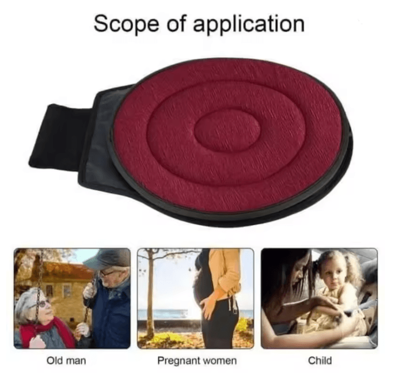 360 Degree Rotating Memory Foam Seat Cushion For Cars And Chairs 1