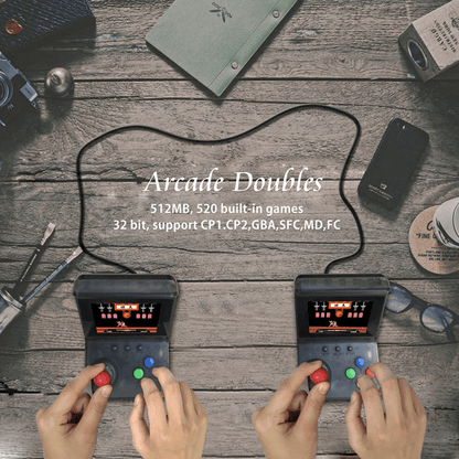 Mini Arcade Retro Console with 500 Games Portable Handheld Player for Kids and Adults