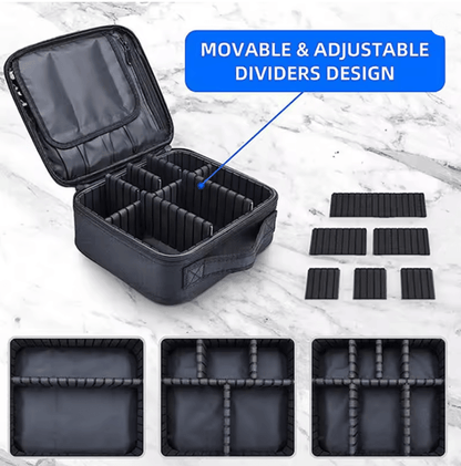 Waterproof Travel Makeup Bag With Cosmetic Storage And Brush Organizer 2