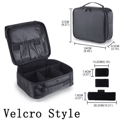 Waterproof Travel Makeup Bag With Cosmetic Storage And Brush Organizer 3