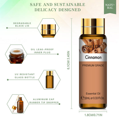 Cinnamon Essential Oil Pure Natural For Diffuser Spa Massage Aromatherapy DIY Candle  Soap Crafting 4