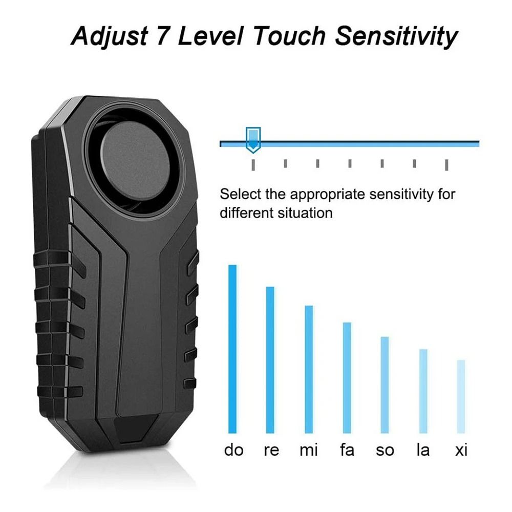 Wireless Vibration Alarm Anti Theft IP55 For Motorcycle And Bicycle 2