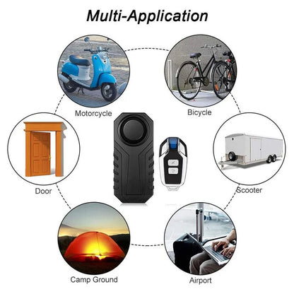 Wireless Vibration Alarm Anti Theft IP55 For Motorcycle And Bicycle 3