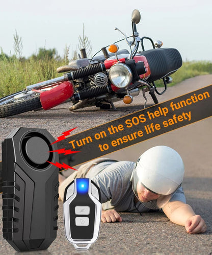 Wireless Vibration Alarm Anti Theft IP55 For Motorcycle And Bicycle 4