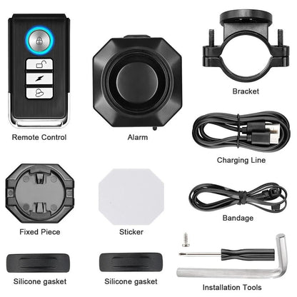 Wireless Vibration Alarm Anti Theft IP55 For Motorcycle And Bicycle 10