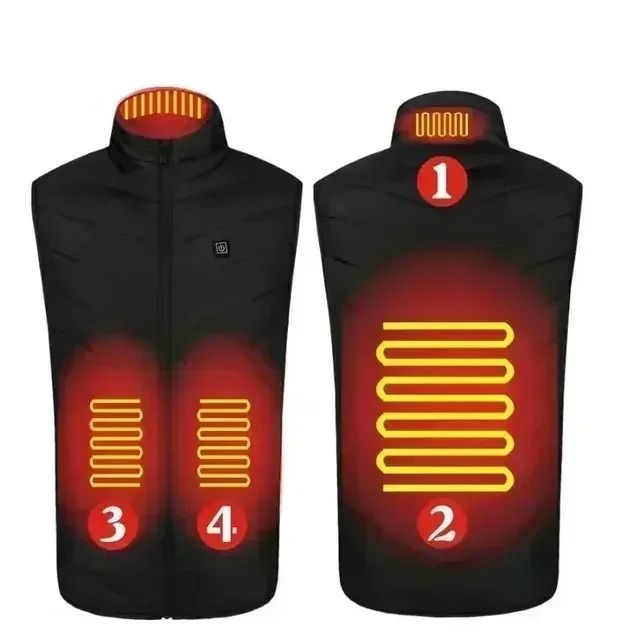 Smart USB Heated Vest With Adjustable Temperature For Winter 7