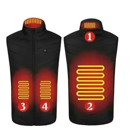 Smart USB Heated Vest With Adjustable Temperature For Winter 7