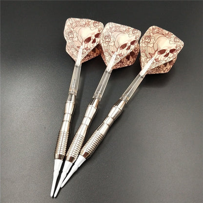 Fox Smiling Soft Tip Darts, 3pcs Electronic Dart Set, Nylon Shafts