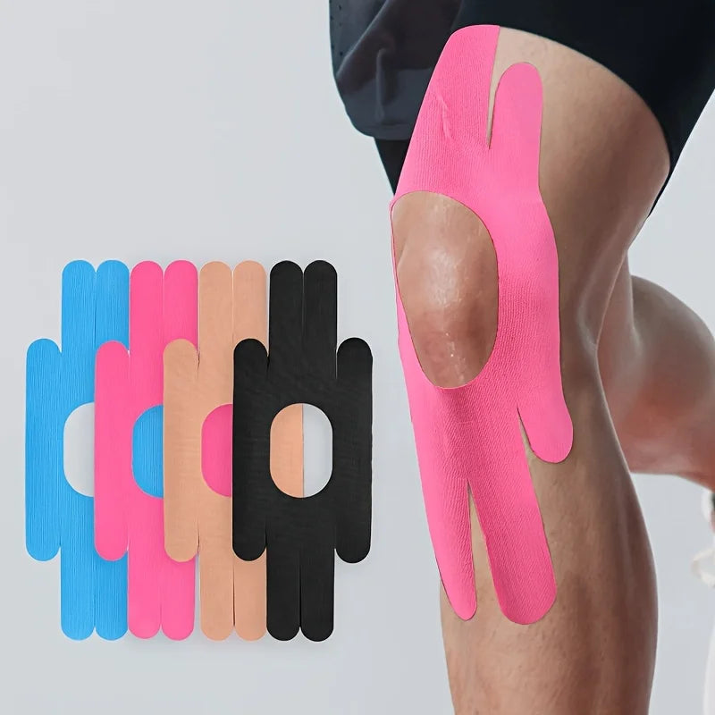 2pcs Kinesiology Tape, Sports Muscle Tape for Athletes, Self-Adhesive Elastic Knee and Achilles Tendon Support