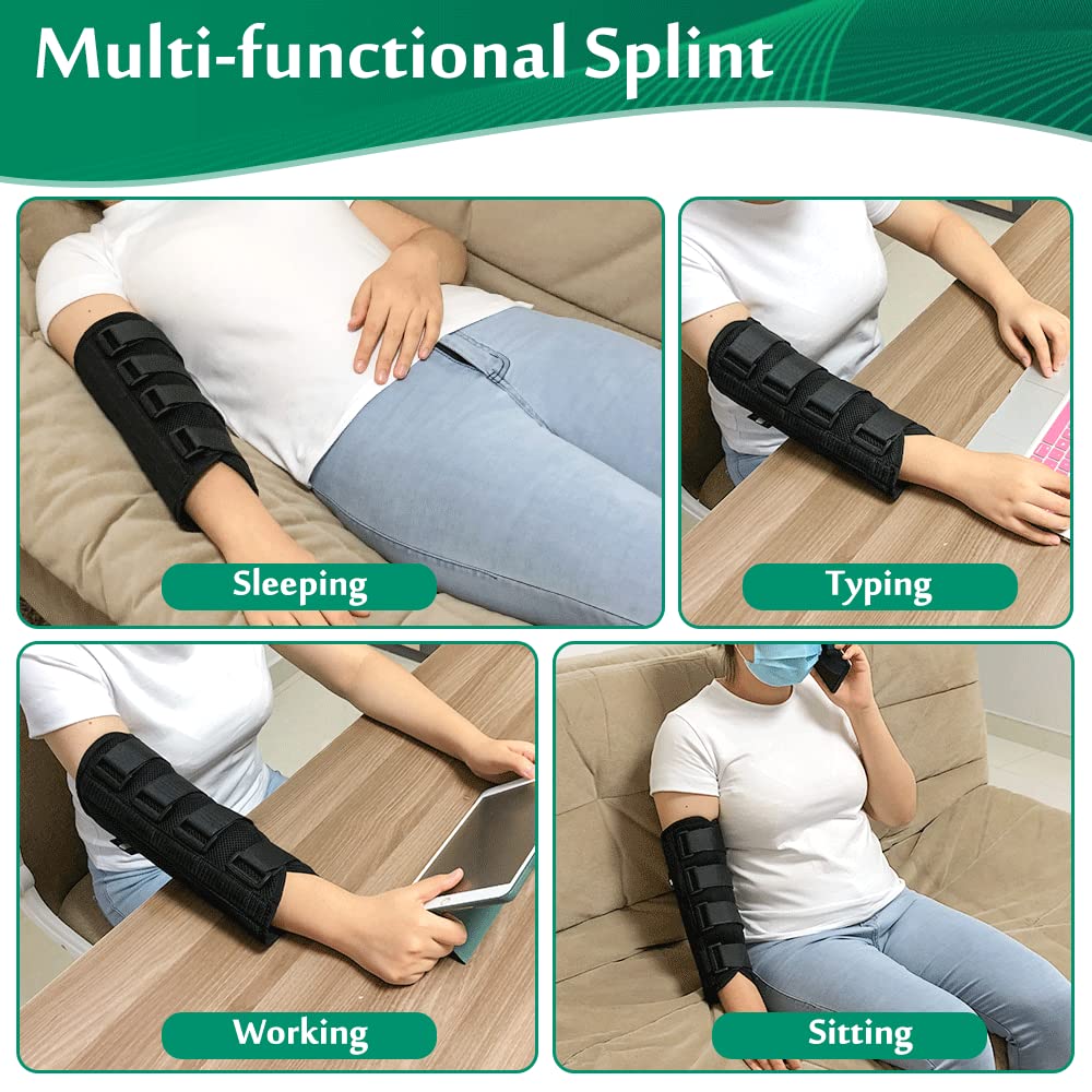 Cubital Tunnel Brace Ulnar Nerve Relief, Elbow Splint Support, Tendonitis Elbow Brace for Sleeping