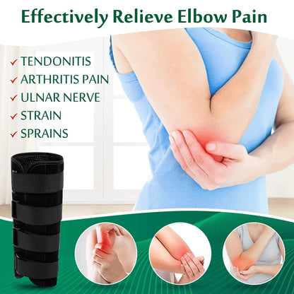 Cubital Tunnel Brace Ulnar Nerve Relief, Elbow Splint Support, Tendonitis Elbow Brace for Sleeping