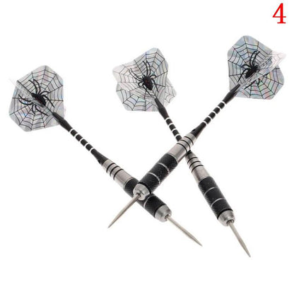 Professional Tungsten Steel Tip Darts Set, 3pcs Steel Shafts and Flights for Sports
