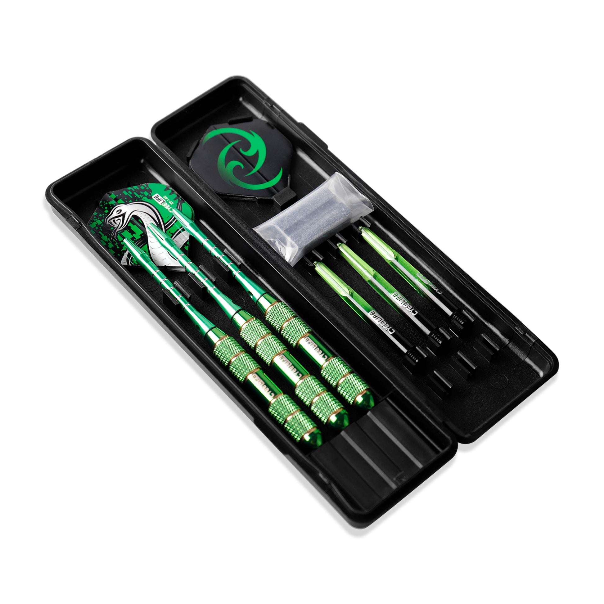 CyeeLife Professional Steel Tip Darts Set, 3PCS with Anti Fall Flights, Pure Copper Barrels, for Dartboard